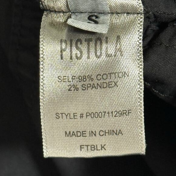 Pistola Black Utility Button Front Mini Dress Women’s Small Cotton Blend - Picture 9 of 10